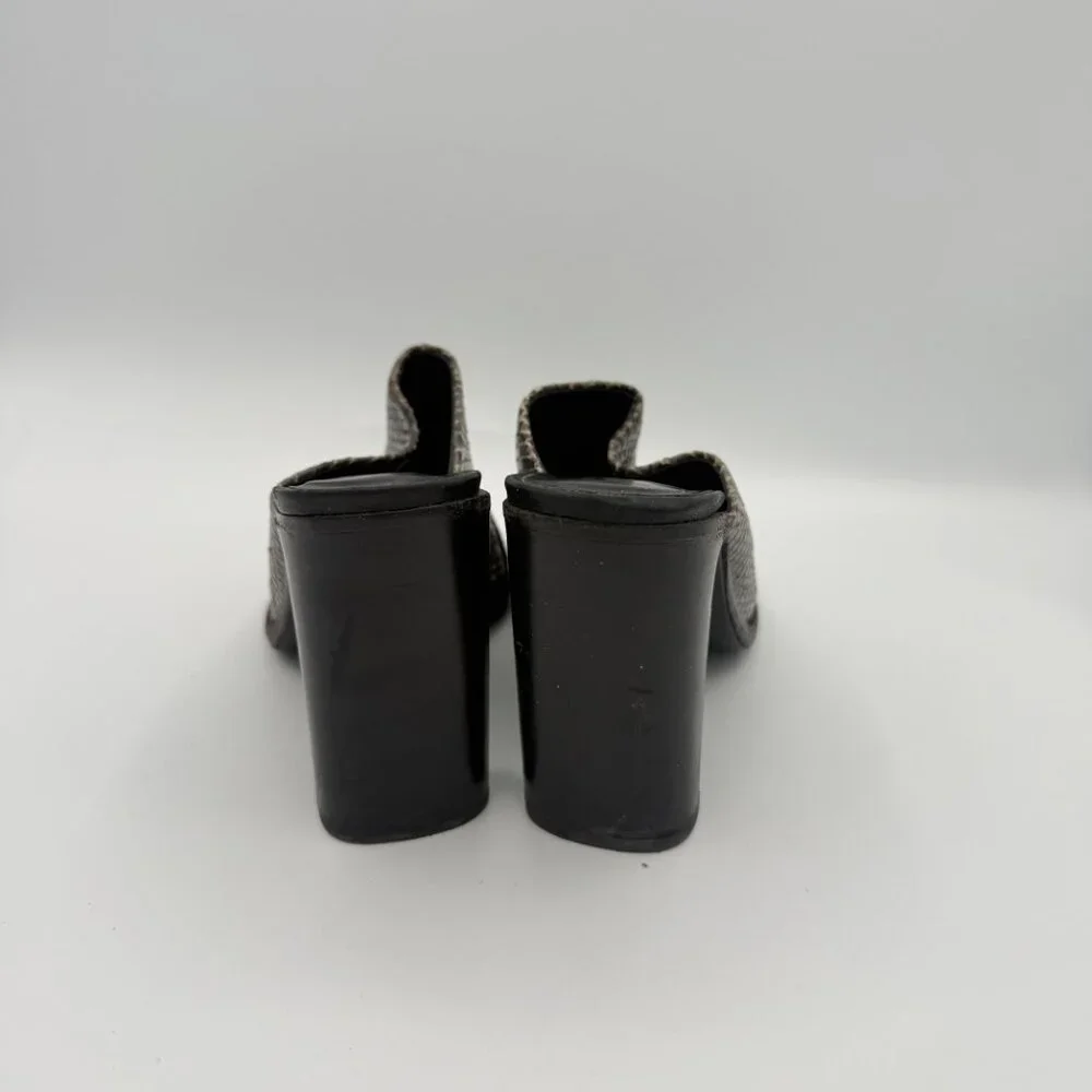 Rag & Bone Tristan Python Embossed Leather Mule Sandal 37 - Picture 5 of 9